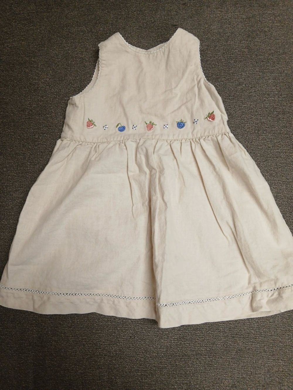 Emma’s Garden Cream linen sundress